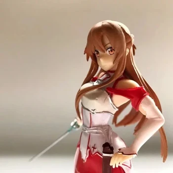 17cm Kardas Meno Internete SAN Yuki Asuna Anime Veiksmų Skaičius, Riteriai Kraujo Aljanso PVC Kolekcijos Modelis Lėlės, Žaislai, Dovanos