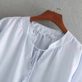 Bella Filosofija 2018 m. vasaros nėriniai moterų saldus palaidinė ilgomis rankovėmis, o-kaklo moterų blusas kutas atsitiktinis siuvinėjimo ponios marškinėliai