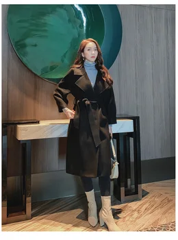 FN932RX 2019 nauja rudens žiemos moterų mados atsitiktinis šilta striukė moteriška bisic paltai Lady paltas moteris parko korėjos kailis