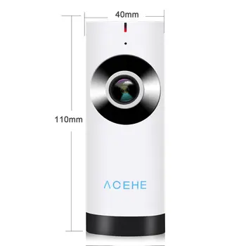 Acehe 720P HD Tinklo Saugumo Kameros Panoraminis Mini Baby Monitor Belaidė Kamera Su Naktinio Matymo