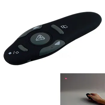 Karšto Vedėjas Patarimų 2.4 G RF Wireless PPT Pateiktis Nuotolinio Valdymo Raudona Lemputė USB Laser Flip Pen