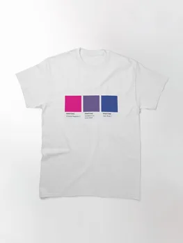 LGBT SPALVOS PANTONE PALLETE BISEKSUALŲ BENDRIJOS DIZAINO Karšto Pardavimo Klounas Marškinėliai Vyrams/moterims Spausdinti Teroro Mados marškinėliai