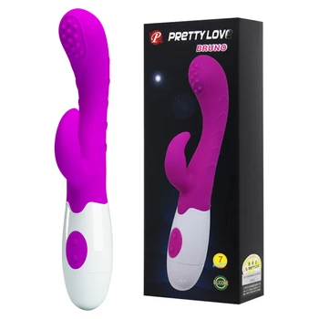 Sekso Parduotuvė Dildo 7 funkcija, dvigubas silikono Galingas dildo triušis G spot vibratorius netikras penis clitori massager sekso žaislai moterims.