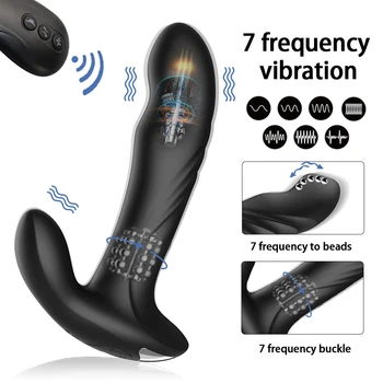 Suaugusiųjų Sekso Produktai Butt Plug Sekso žaisliukai Vyrams Analinis Kaištis Vibratorius Vyrų Prostatos Massager Sukasi Vibracijos ir G-Spot Skatinti