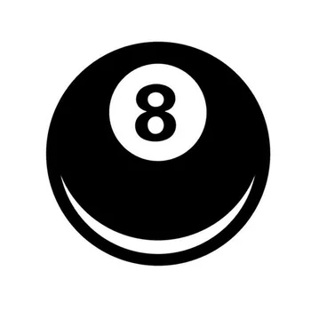 Įdomu, 8 Ball Magic 8 Ball Įdomus Automobilių Stilius Vinilo Decal KK Automobilio Langą Padengti Įbrėžimams atsparus Vandeniui PVC 10cm*10cm