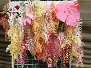 SPR Nemokamas Pristatymas lapija žalia gėlė sienos (tik medžiagos)vestuvių fonas dirbtinių gėlių eilės arch dekoratyvinis flore