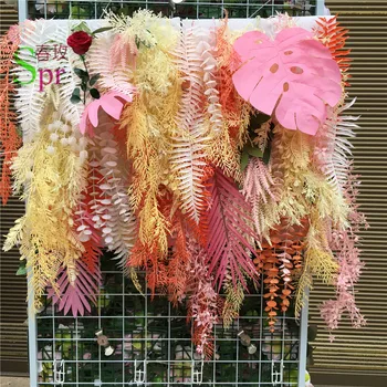 SPR Nemokamas Pristatymas lapija žalia gėlė sienos (tik medžiagos)vestuvių fonas dirbtinių gėlių eilės arch dekoratyvinis flore