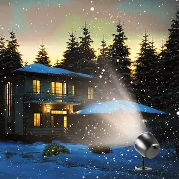 Kalėdų Snaigės Lazerio Šviesa Sningant Projektorius Juda Sniegas Lauko Sodo Lazerinio Projektoriaus Lempa Naujųjų Metų Šaliai Dekoro