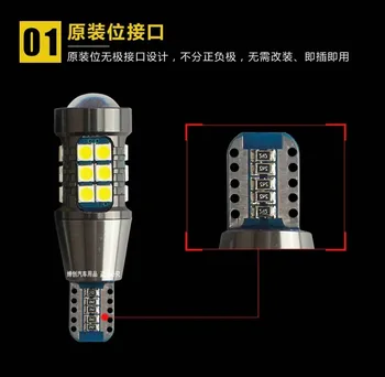 2vnt Automobilio Atbulinės eigos šviesos diodų (LED) Honda Odyssey Trauktis pagalbinė Lemputė Šviesos Pertvarkyti T15 12W 6000K Odyssey priekinis žibintas pakeitimo