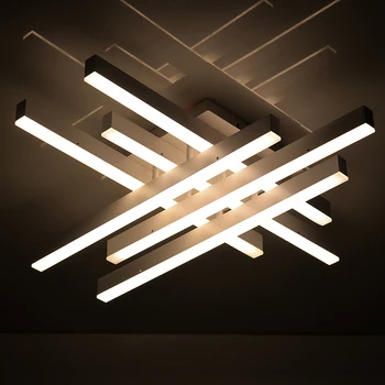 šiuolaikinių LED lubų šviesos nuotolinio kontroliuoti aliuminio lubų apšvietimas miegamasis/gyvenamasis kambarys patalpų lubų šviestuvas lempa