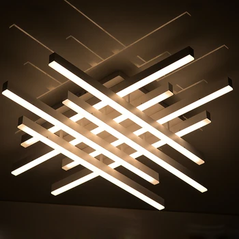 šiuolaikinių LED lubų šviesos nuotolinio kontroliuoti aliuminio lubų apšvietimas miegamasis/gyvenamasis kambarys patalpų lubų šviestuvas lempa