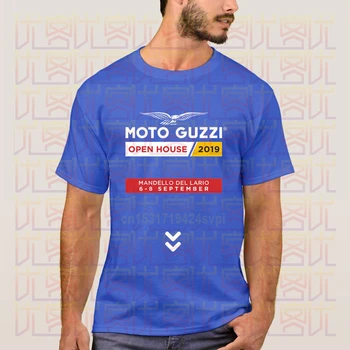 Naujausias 2020 metų Vasaros Moto Guzzi Open House 2019 Mandello Del Lario rugsėjo 6-8 Logotipas, Medvilnės Atsitiktinis Marškinėliai Dydis S-4XL