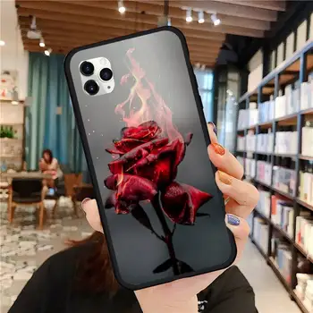 Gražus Raudonų Rožių, Telefono dėklas skirtas iPhone 11 12 pro MINI XS MAX 8 7 6 6S Plus X 5S SE 2020 XR