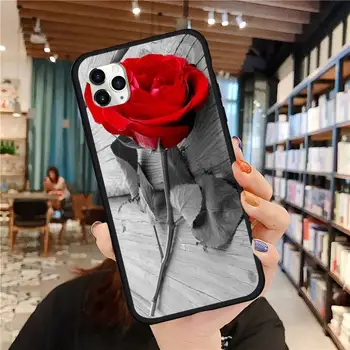 Gražus Raudonų Rožių, Telefono dėklas skirtas iPhone 11 12 pro MINI XS MAX 8 7 6 6S Plus X 5S SE 2020 XR