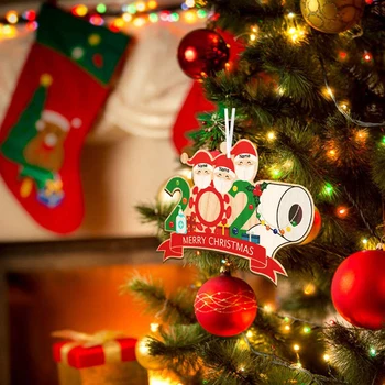 Naujausias 2020 Asmeninę Išgyveno Šeimos Apdailos Kalėdų Eglutės Ornamentu Karantine 
