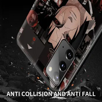 Telefono dėklas, skirtas Samsung Galaxy Note 8 9 10 20 Ultra 5G Plius 10Lite 5G Silikono Fundas Padengti Shell Coque Anime Naruto Akatsuki