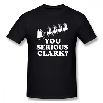 Juokingas Kalėdų Atostogų Citata Jūs Rimtai Clark Vyrų Pagrindinio trumpomis Rankovėmis T-Shirt Daug spalvų atsitiktinis marškinėliai Europos Dydį