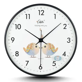 Šiaurės Laikrodis Sieninis Laikrodis Paprasta Šiuolaikinio Gyvenimo Kambario Išjungti Sienos Žiūrėti Šviesos Prabanga Kūrybos Animacinių Filmų Kvarcinis Laikrodis Home Didelis Laikrodis