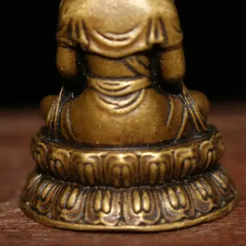 Sendinto Žalvario Rankų Darbas Derliaus Kolekcines Kinijos Lotus Kwan-Yin Bodhisatvos Statula