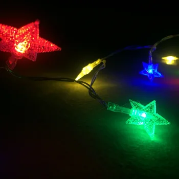 Žvaigždės formos AA baterija pasakų string žibintai 3M 30LED šviesos Kalėdos/Vestuvės/Kalėdų Sode dekoras-9 spalvas pasirinkti