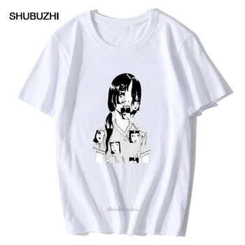 Siaubo Manga Junji Ito T Marškinėliai Vyrams Shintaro Kago Girl Anime Marškinėliai Topai Vyrų Medvilnės trumpomis Rankovėmis Drabužius Vyrų T-Shirts