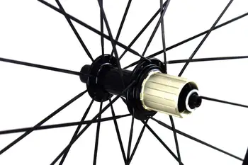 Anglies Keliais dviračio ratai 50mm 700C Anglies pluošto dviračių kelių dviračiai aširačio kniedė, skirta ratlankio plotis 25mm 3K matinis powerway, šakotuvai