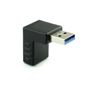 USB Vyrų ir Moterų 3.0 Alkūnė Duomenų Eilutė 90 Laipsnių Pusėje Adapterį Mobiliesiems Lenkimo Telefono, Kompiuterio J9P8