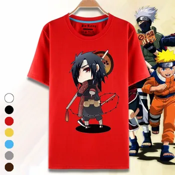 Vasaros Naruto Anime 3D T-shirt 2019 Anime Filmą Uzumaki Kakashi Uchiha Sasuke Viršūnės S-XXXL Trumpas Rankovės Animacinių filmų Cosplay T Shirts