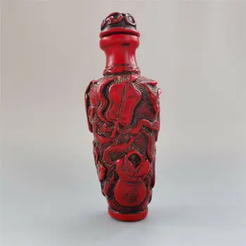 Kinijos Senovinės Raudonos, Koralų Uosti Butelis Aštuonių Immortals Artefaktas Modelis Statula