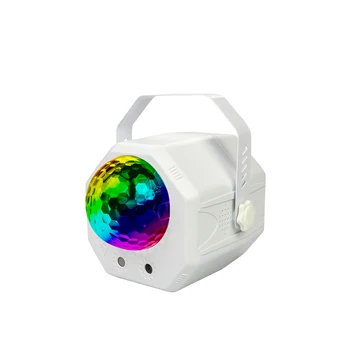 Scenos Apšvietimas Mini Lazeris Šviesos Kristalų Magija Kamuolys Laser 2-in-1 Žvaigždėtą Vandens Bangų Lempos, USB 