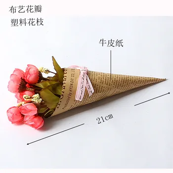 Kūrybos namų dekoravimo popierius modeliavimas gėlių paketo Švenčių Šalis, dekoratyvinės gėlės