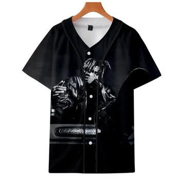 Reperis Sulčių Wrld 3D Spausdinimo Beisbolo Marškinėliai Moterims/Vyrams Harajuku Streetwear Hip-Hop Trumpas Rankovės Laisvi Marškinėliai, Beisbolo Jersey