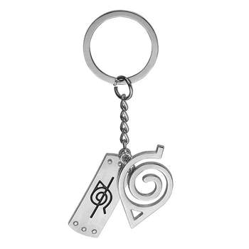 1pcs Naruto Anime Keychain Metalo Keychain Simbolį, Papuošalai, Aksesuarai Naujovė Keychain Naruto Fanams