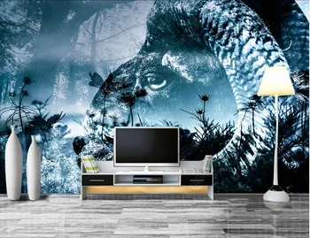 Custom Paprasta Šiaurės tapetai kambarį miegamojo sienos dokumentų namų dekoro HD 3D spausdinimo fone