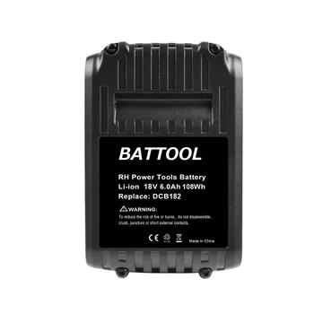 Bonacell 6000mAh 20V 2pack už Dewalt Įrankio Baterija DCB182 DCB201 DCB180 DCB181 DCB201-2 DCB200 DCB200-2 DCB204-2