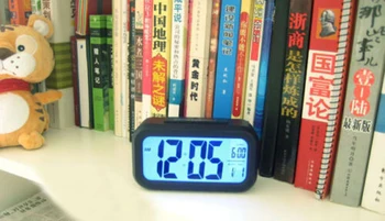 Šviesos Valdymas LCD Skaitmenine Atidėti Žadintuvo laiką LED Backlight Kalendorius Didelis ekranas 12/24 Valandų Formatas