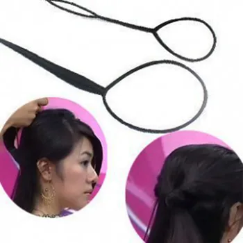2VNT/Daug Juodo Plastiko Plaukų Braiders Moterims Hair Curler Stiliaus Įrašus Priemonės, Plaukų Aksesuarai