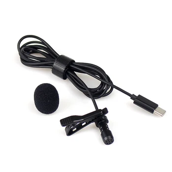 Mini Nešiojamas Lavalier Microphone Kondensatoriaus Clip-on Atvartas Mic Laidinio Telefono