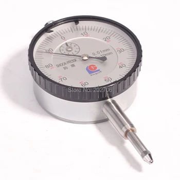GuangLu prekės ženklo 0-10mm šoko įrodymas dial indikatorius su Rankena Atgal matuoklį, kurio dydis-0,01 mm Tikslumo Mikrometro Matavimo Įrankis