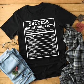 Sėkmės Mitybos Faktus Marškinėliai Motyvacija Marškinėliai Sėkmės Tee Verslininkas