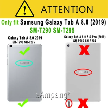 TPU Case For Samsung Galaxy Tab 8.0 2019 Case Cover For Samsung Galaxy T290 T295 SM-T290 SM-T295 Tablet Minkšto Silicio Atveju Coqu