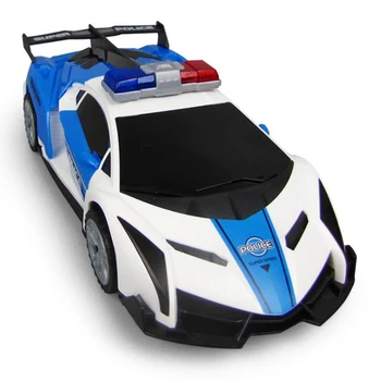 Nauja Vaikų Elektros Policijos Automobilį Žaislai Vaikams Kalėdų Dovana 360° Sukimosi Dvigubos Durys, Šviesos, Muzikos Imitavimo Modelio Automobilių Žaislai