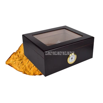 Prabanga Skaidri Viršų Kedro Medienos 1-25 Cigarų Laikymo Dėžutė Medinė Rūkyti Cigarų, Drėkina Humidoras Su Drėgmėmačiu Drėkintuvas