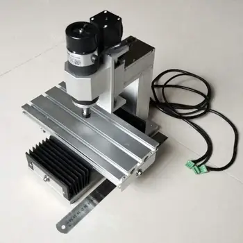 Vertikalus Mini CNC Mediena Maršrutizatorius 100*100 400W PCB Frezavimo Graviravimo Staklės