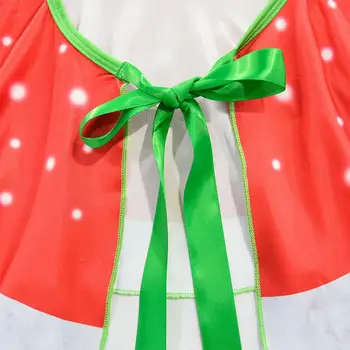 Kuulee Mergaičių Vaikams Kalėdų Kostiumai ilgomis Rankovėmis Suknelė+Skara-Dviejų dalių kostiumėlį Apranga