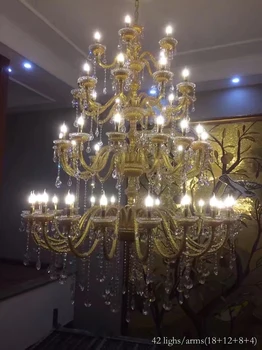 Ilgai Laiptų Kristalų Liustra Dideli Šviestuvai Moderni Salė Laiptinės Apšvietimo šviestuvo Kambarį Lempos, LED Mados Žibintai