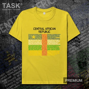 Centrinės Afrikos Respublikos Centrafrique BVM rinktinės vyrai marškinėliai viršų trumpomis Rankovėmis sporto drabužiai 2019 m. vasarą medvilnės marškinėliai