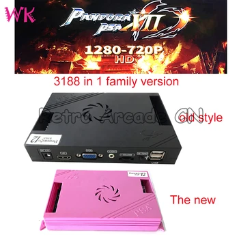 2set VGA HDMI 3188 1 Pandora Box XII 12 Arcade USB Joypad Gamepad Nustatyti Laidinio ir Belaidžio 53 3D Žaidimai TV/Lcd Ekranas/ Kompiuteris