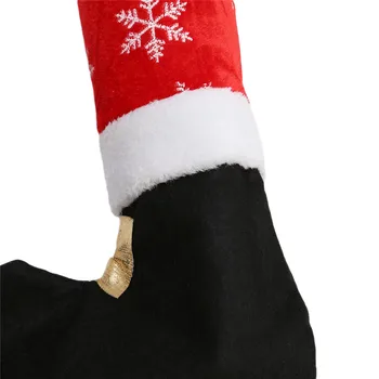 1PC Santa Claus Kojos Kėdės Koja Apima Puikus Stalo Dekoras Kalėdų Dekoracijas namams Gimdymo Navidad Naujųjų Metų