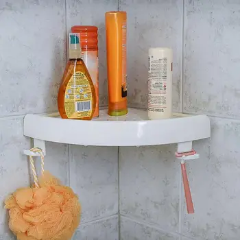 Tualeto vonios kambarys lentynos siurbtukas prie sienos tvirtinamų perforacija nemokami tualeto trikampio kampe stalčiuko